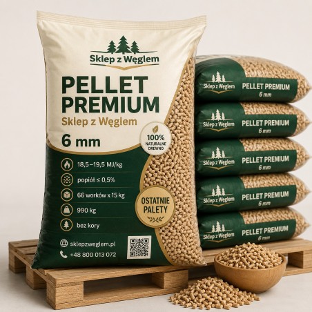Pellet SW Premium 975 kg 6 mm 19,5 MJ/kg