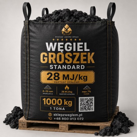 Węgiel Groszek Standard Luzem 28 MJ/kg